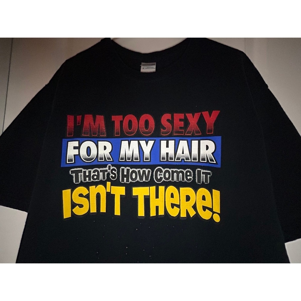 Vintage Y2k "I'm Too Sexy For My‎ Hair" Song Promo Graphic T-Shirt Sz Mens Large